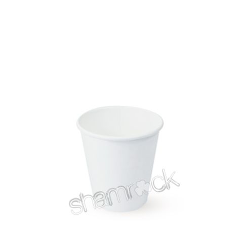 COFFEE CUP 12OZ 90mm SINGLE WALL WHITE SHAMROCK PACK OF 50 [CTN 1000]