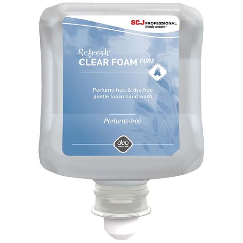 DEB REFRESH CLEAR Perfume-free & Dye-free Gentle FOAM 1L POD [CTN OF 6]