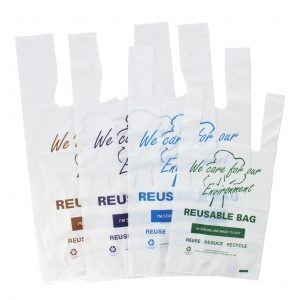 REUSABLE XX LARGE SINGLET BAG 37UM WHITE CARTON OF 260