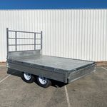 10x7 Flat Top trailer 3t (With adjustable headboard)