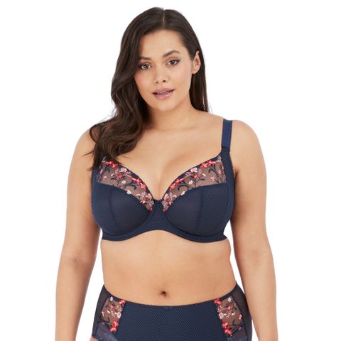 Elomi Charley Plunge Bra (Non-Stretch) - Navy