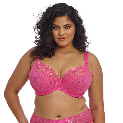 Elomi Charley Plunge Bra (Non-Stretch) - Pink