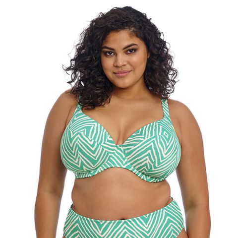 Elomi Fiji Falls Plunge Bikini Top - Marine