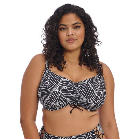 Electric Savannah Zebra Crop Bikini Top from Elomi