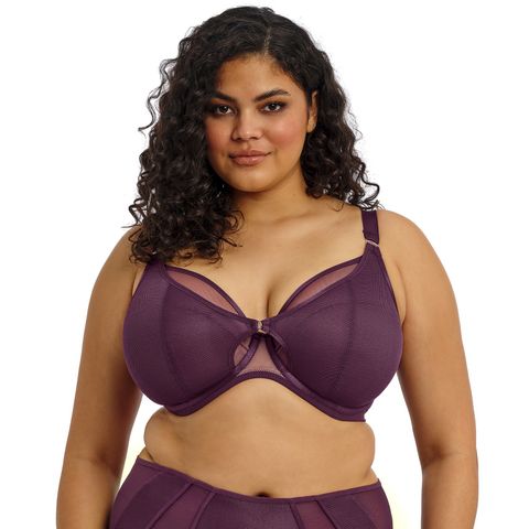 Elomi Kintai Plunge Bra - Blackberry