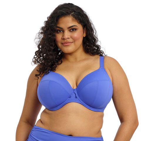 Elomi Plain Sailing Plunge Bikini Top - Azure