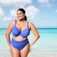 Elomi Plain Sailing Plunge Bikini Top - Azure