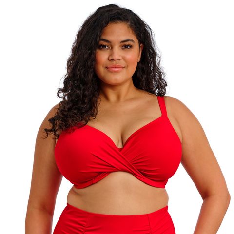 Elomi Plain Sailing Plunge Bikini Top - Lava