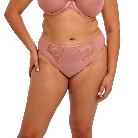 Elomi Teagan High Leg Brief - Ash Rose