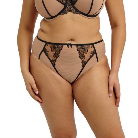 Elomi Teagan High Leg Brief - Cafe Au Lait