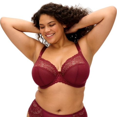 Elomi Tiernie Plunge Bra - Tibetan Red
