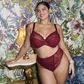 Elomi Tiernie Plunge Bra - Tibetan Red