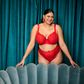 Elomi Tiernie Plunge Bra - Red