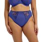 Elomi Zarla High Leg Brief - Sapphire