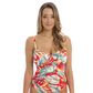 Fantasie Bamboo Grove Twist Front Tankini - Hot Chilli