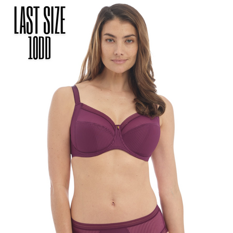 Fantasie Fusion Side Support Bra - Black Cherry