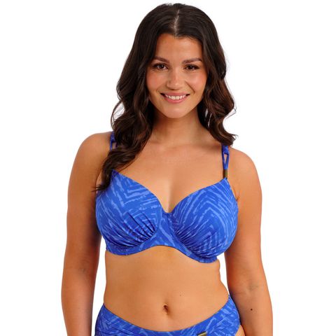 Fantasie Punta Mita Gathered Full Cup Bikini Top - Sapphire
