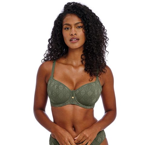 Freya Nomad Nights Sweetheart Bikini Top - Sage