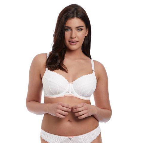 Freya Daisy Lace Half Cup Bra - White