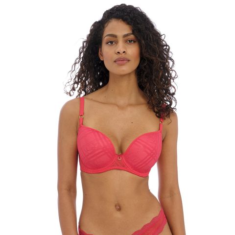 Freya Fatale Moulded Plunge T-Shirt Bra - Chilli Red