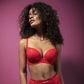 Freya Fatale Moulded Plunge T-Shirt Bra - Chilli Red