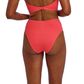 Freya Jewel Cove High Waist Bikini Brief - Plain Sunset