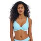 Freya Jewel Cove High Apex Bikini Top - Stripe Turquoise