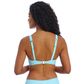 Freya Jewel Cove High Apex Bikini Top - Stripe Turquoise