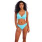 Freya Jewel Cove High Apex Bikini Top - Stripe Turquoise