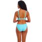 Freya Jewel Cove High Apex Bikini Top - Stripe Turquoise