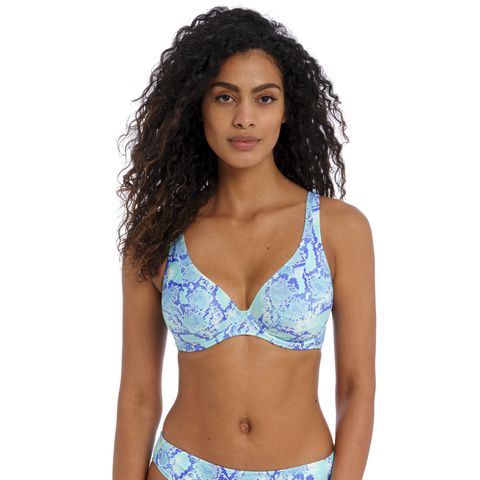 Tropical Falls Bikini Top by Elomi, Floral Print, Plunge Bikini