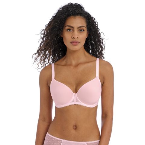 Underwired half cup padded bra - Coffee Nata print Silver - Project Cece