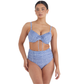 MARVELL LANE Dolly Bikini Top - Navy Gingham