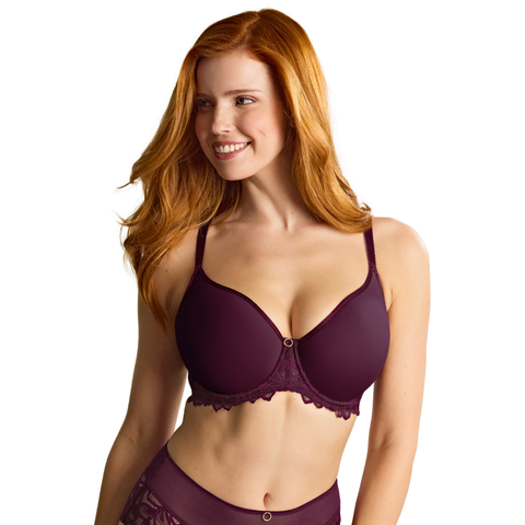 Panache Allure Spacer T-Shirt Bra - Plum