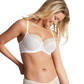 Panache Blossom Balconnet Bra - White Lemon