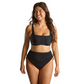 Panache Gina Square Neck Crop Bikini Top - Black