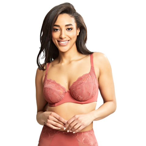Panache Ana Plunge Bra Non Padded In Berry Pink Underwired Lingerie