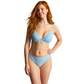 Panache Romy Demi Plunge Bikini Top - Sky Blue Gingham