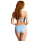 Panache Romy Demi Plunge Bikini Top - Sky Blue Gingham