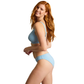 Panache Romy Demi Plunge Bikini Top - Sky Blue Gingham