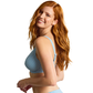 Panache Romy Demi Plunge Bikini Top - Sky Blue Gingham