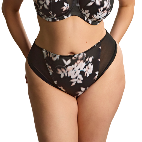 Sculptresse Bliss Brazilian Brief - Black Floral