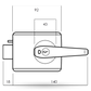 Lockwood 002 with Lever Timber Frame Strike TP