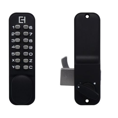 Elements 331 Digital Sliding Door Lock BLK