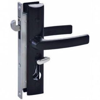 Lockwood 8654 Screen Door Lock N/C Blk