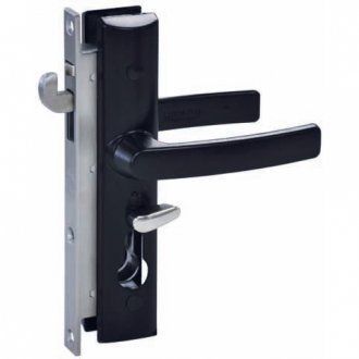Lockwood 8654 Screen Door Lock N/C Blk