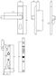 Lockwood 8654 Screen Door Lock N/C Blk