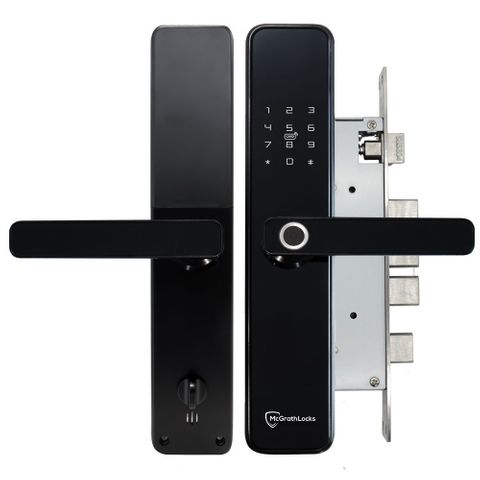 McGrath NX6 Electronic Lock - 60mm Backset BLK