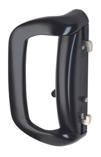 Doric Twin Point Sliding Door Lock Black w Chrome Cyl