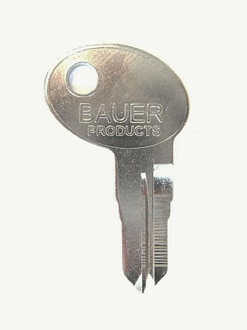 Bauer 318 Replacement Key, 301 - 370 Lock Series 